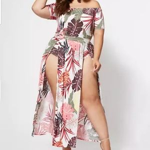 Nwt Fashion to figure Leilani Maxi Romper 3X